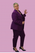 Nohavicový kostým - fialový